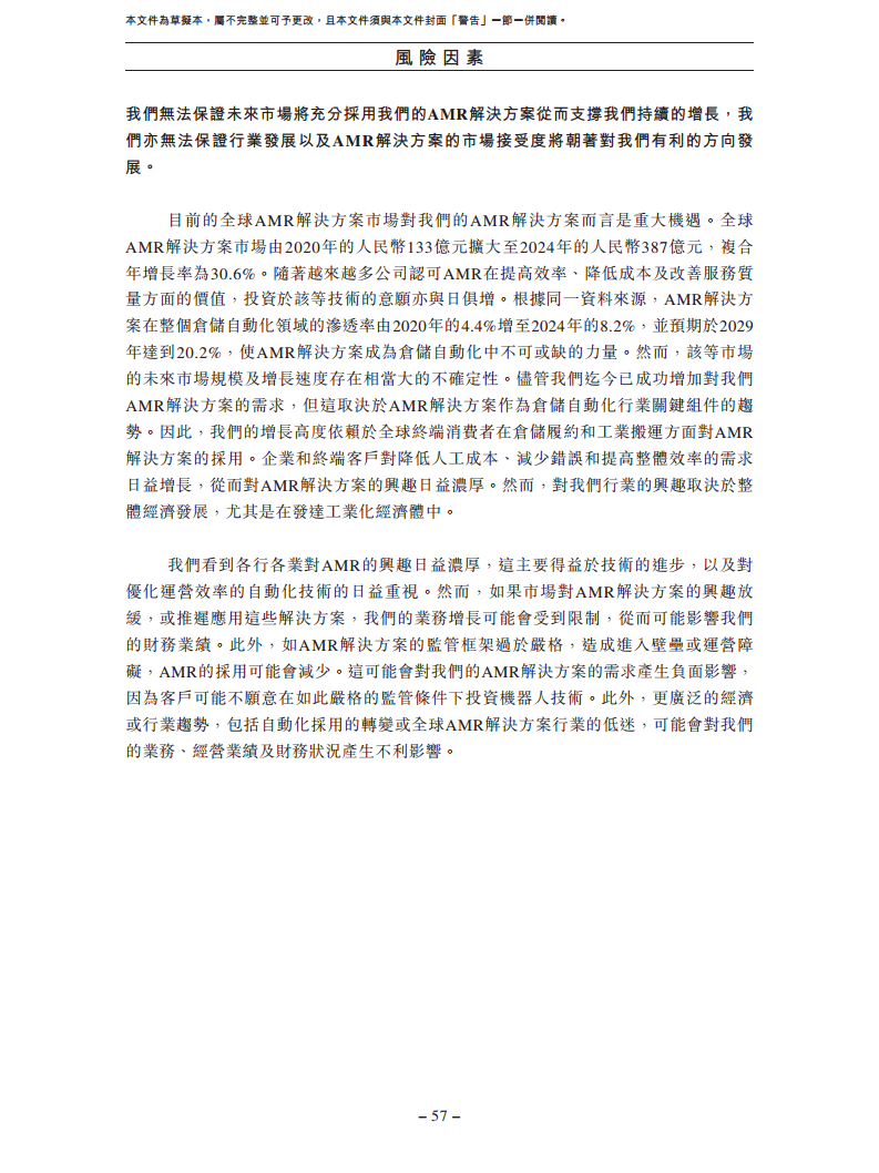 北京极智嘉科技股份有限公司  招股书图片