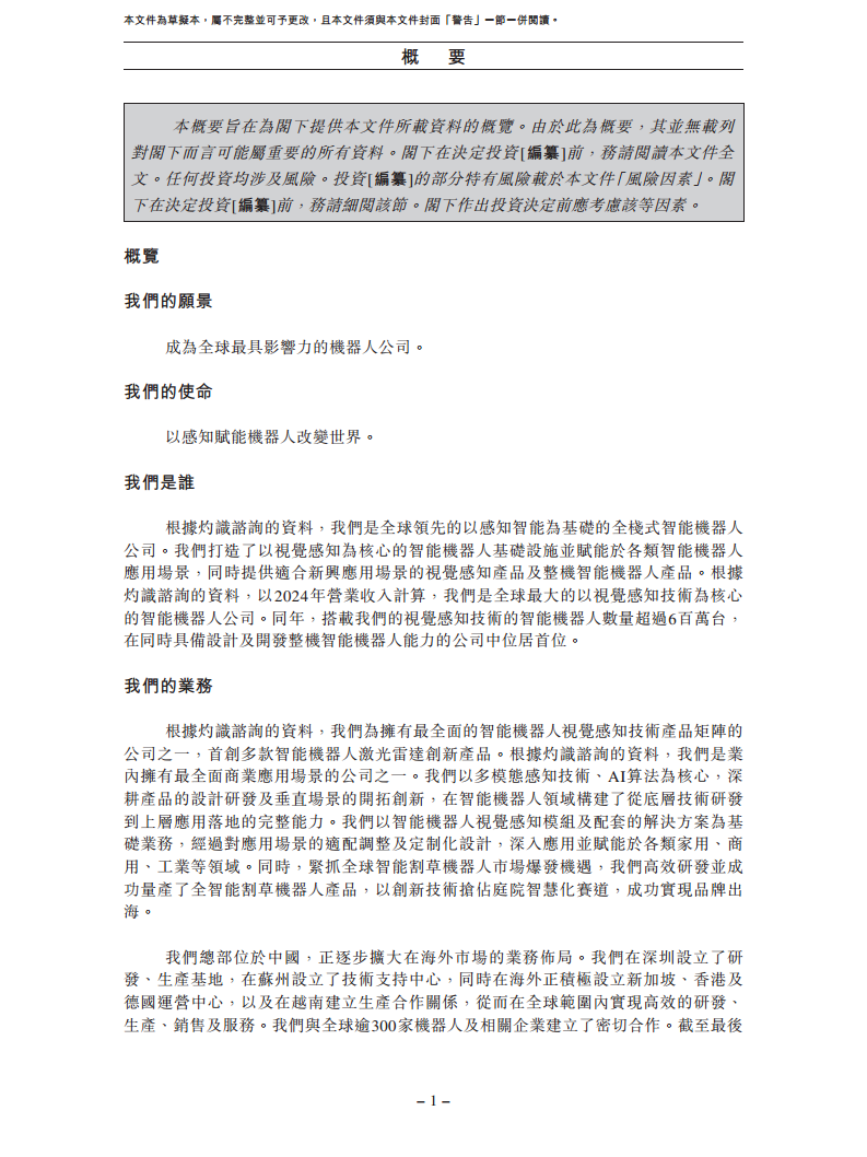 卧安机器人（深圳）股份有限公司招股书图片