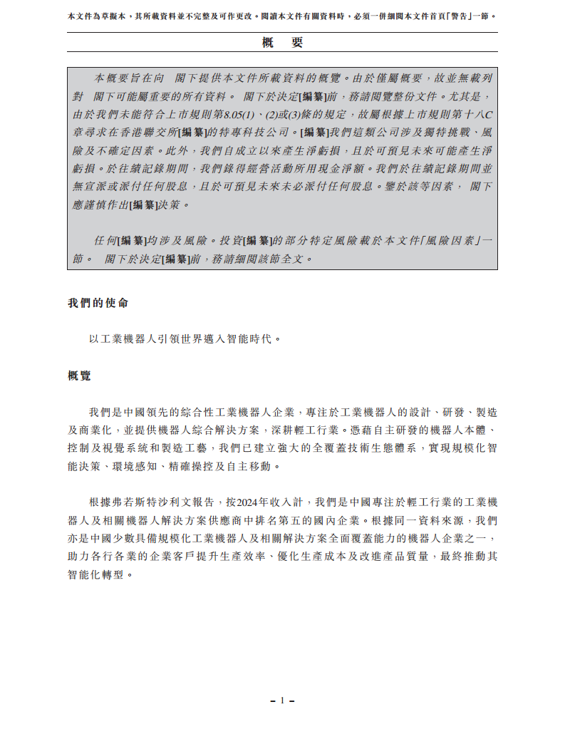 浙江翼菲智能科技股份有限公司招股书图片