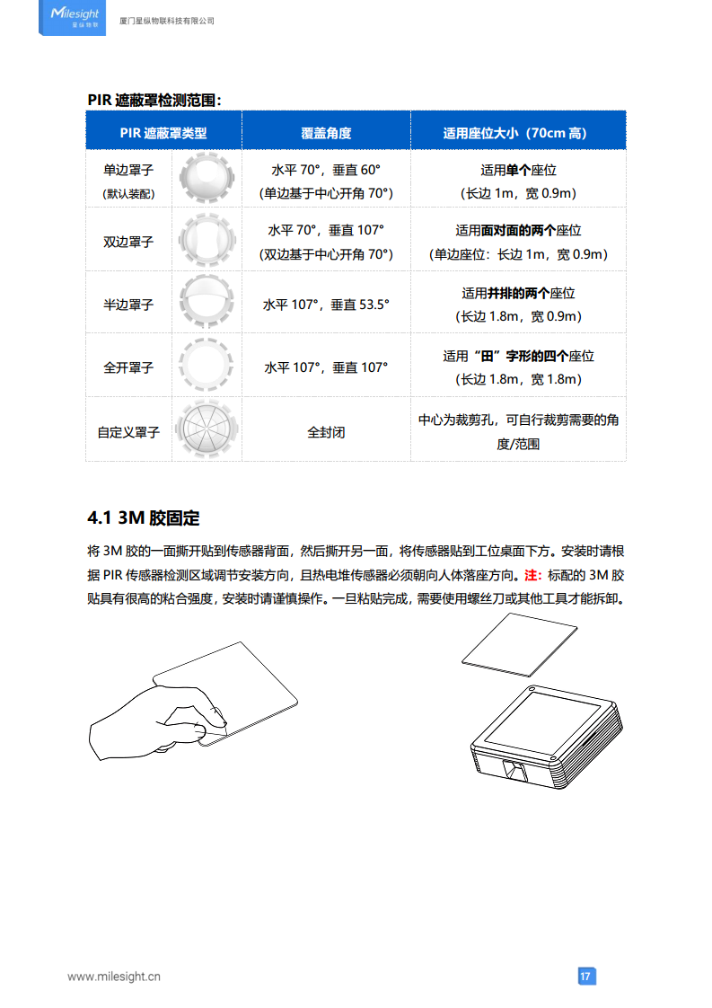 LoRaWAN®通信 VS340/VS341 工位占用传感器图片
