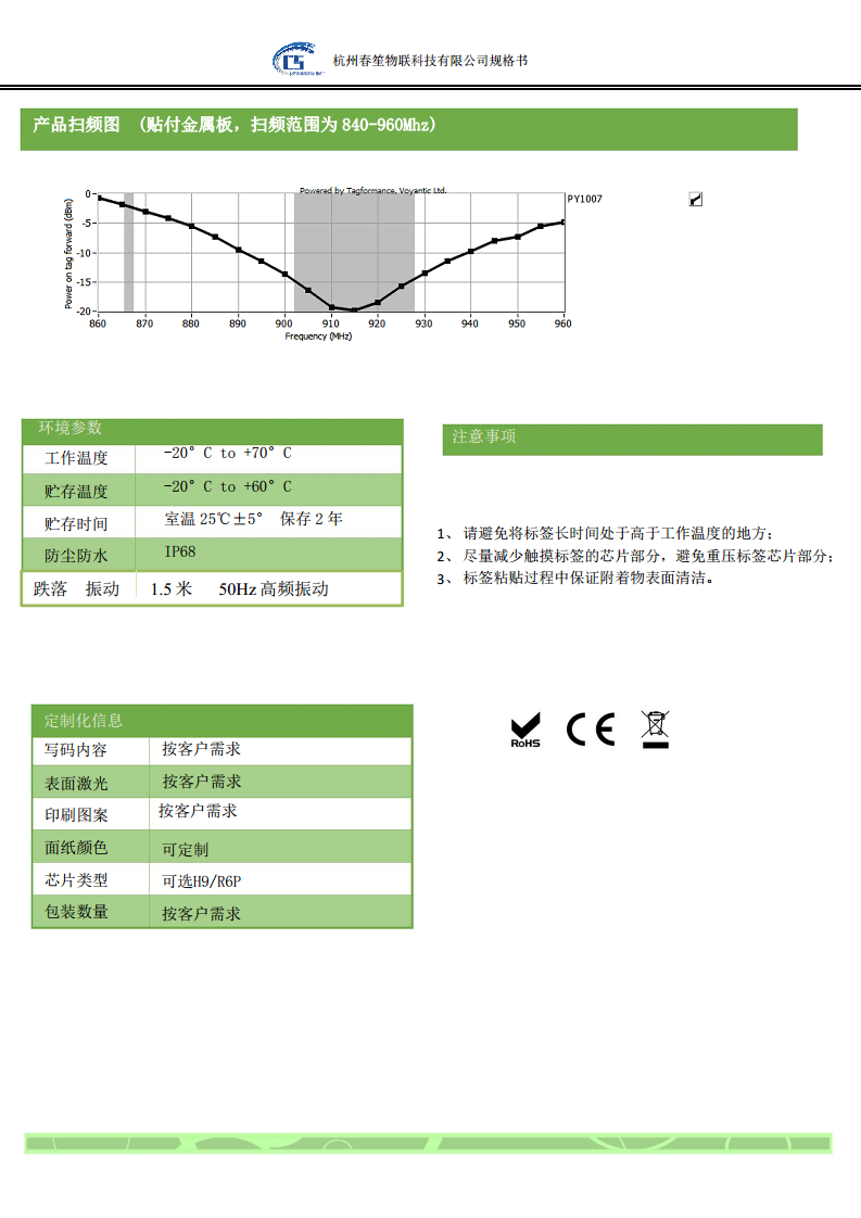 RFID抗金属资产管理标签图片