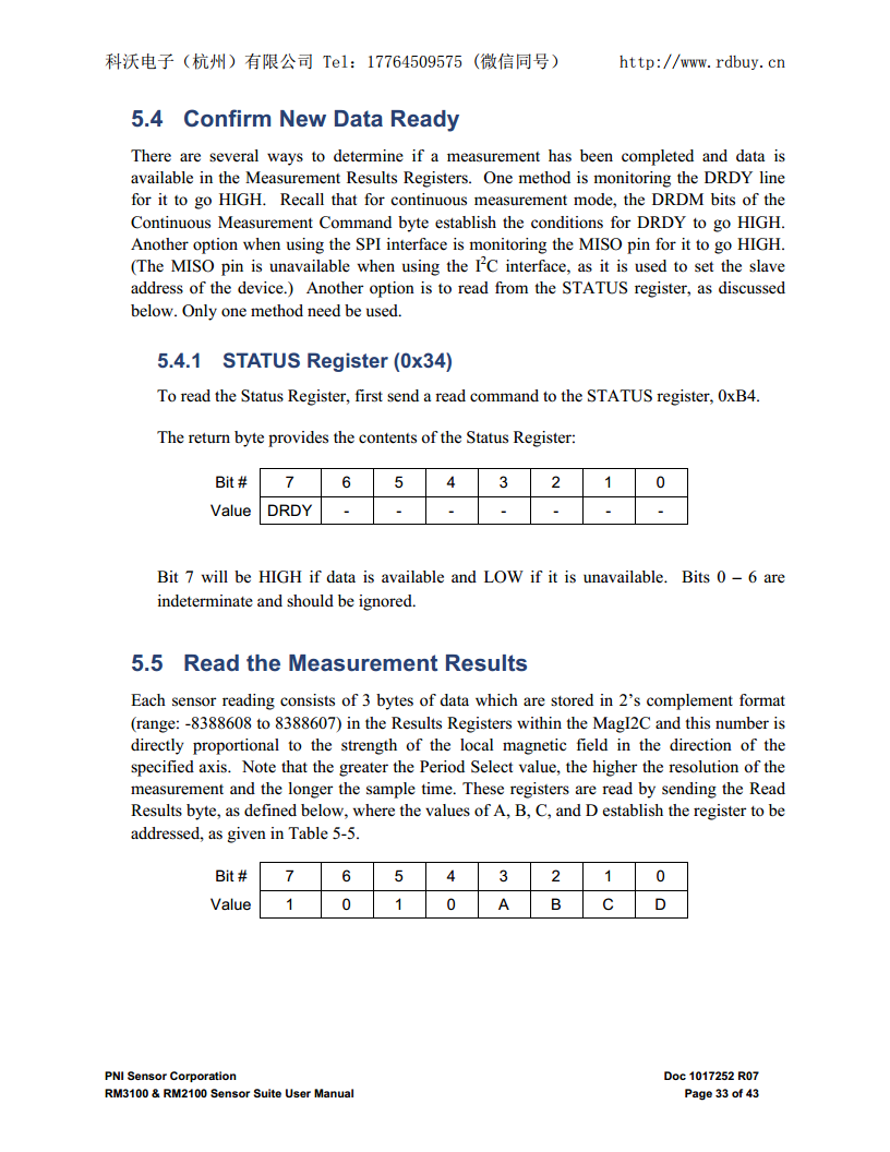 RM3100高精度三轴地磁传感器套件用于磁场测量、导航和姿态控制图片
