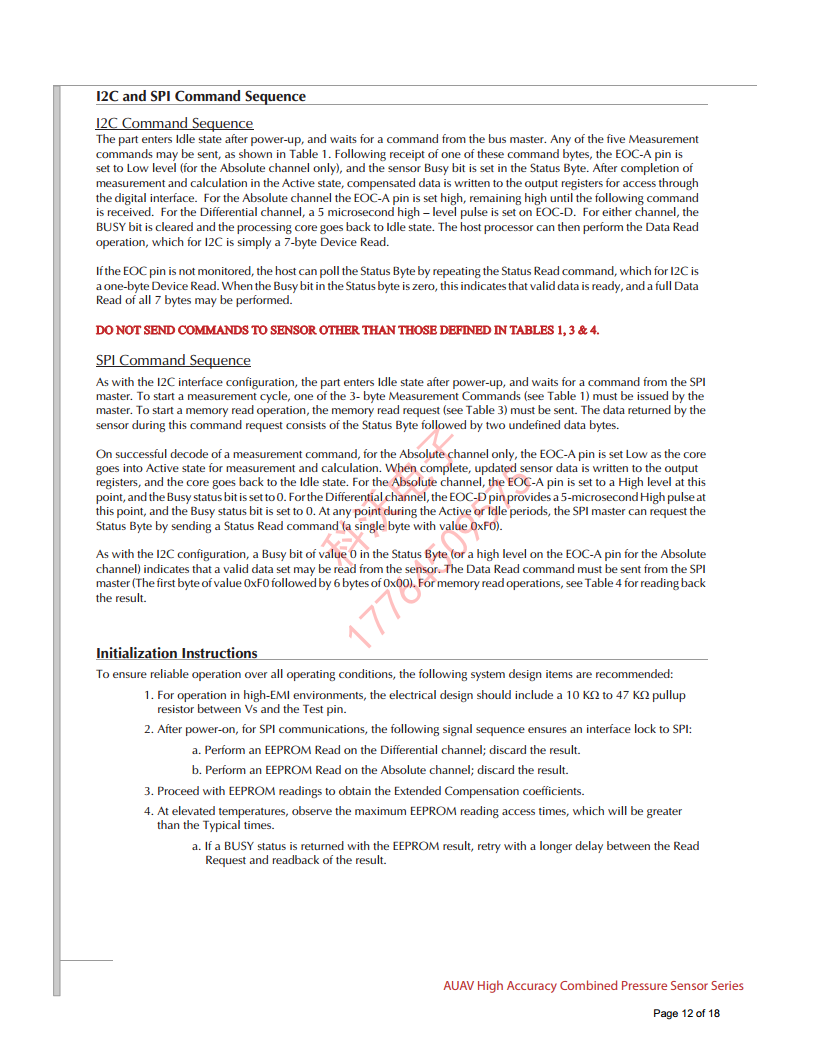 AUAV-L05D-M25125-RR-N高精度压力传感器图片