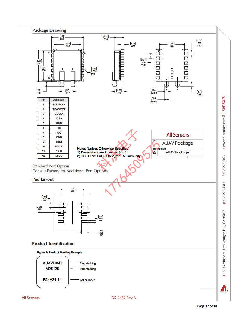 AUAV-L30D-M25125-RR-N高精度压力传感器一级代理商原厂供货图片