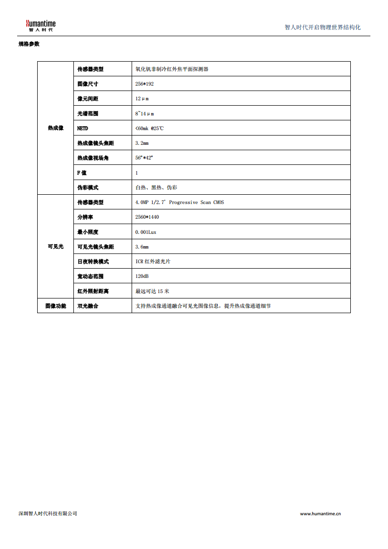HD-TW256AI双光谱工业测温摄像机图片