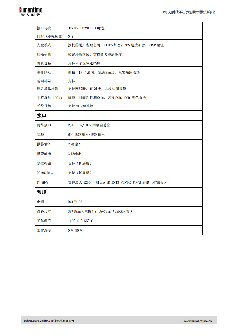 HD-ZJ400区域入侵AI相机图片