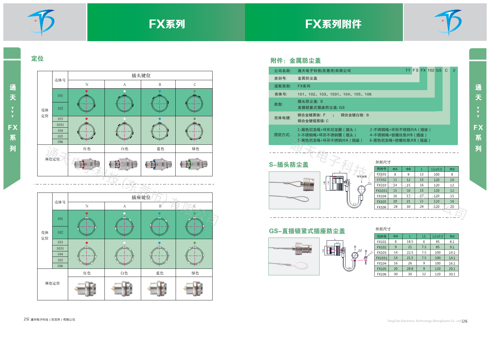 FX系列连接器FX102 FX103 FX1031 FX104 FX105 FX106圆形连接器图片